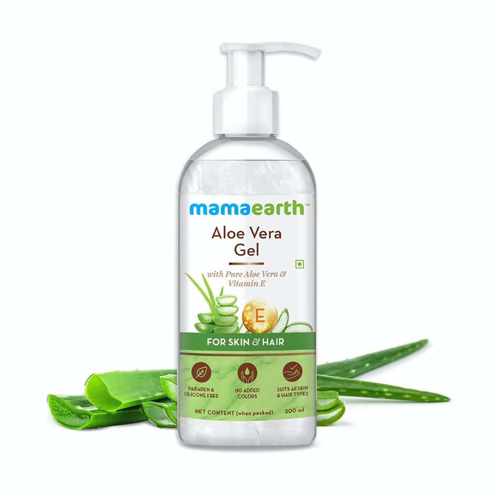 MamaEarth Aloe Vera Gel with Pure Aloe Vera & Vitamin E for Skin and Hair (300 ml) MamaEarth