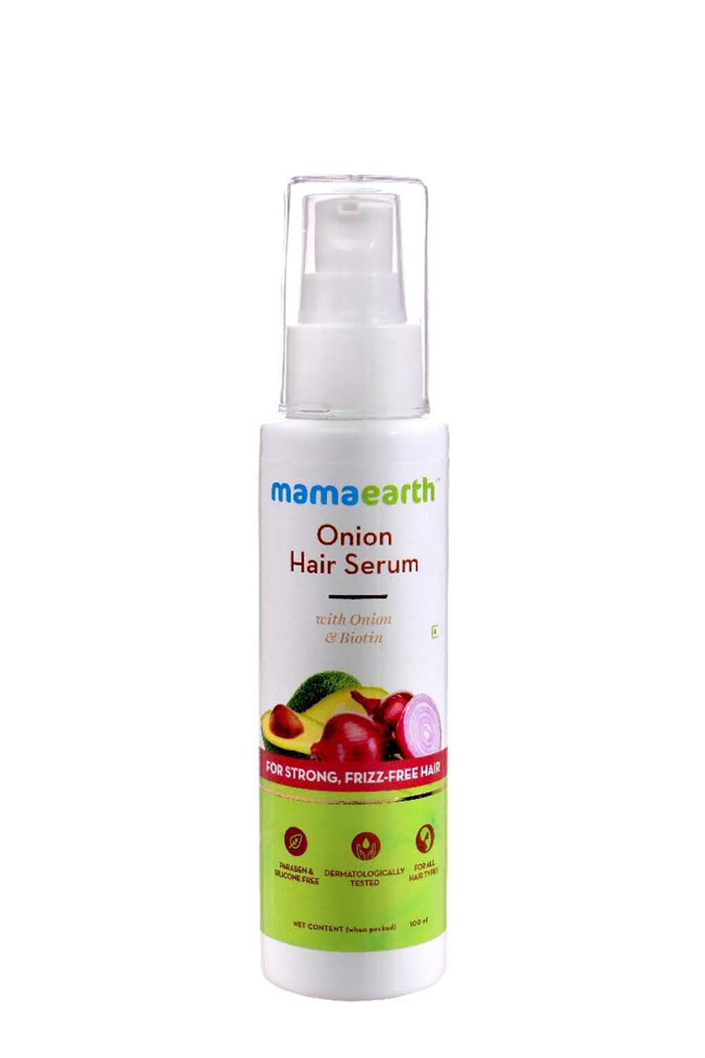 MamaEarth Onion Hair Serum with Onion & Biotin for Strong Frizz Free Hair (100 ml) MamaEarth