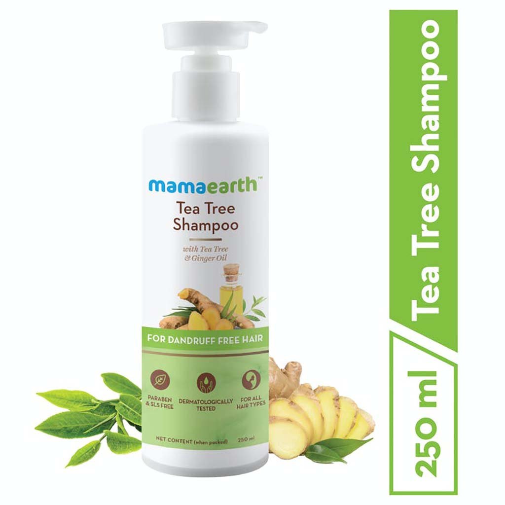MamaEarth Tea Tree Shampoo for Dandruff Free Hair (250 ml) MamaEarth