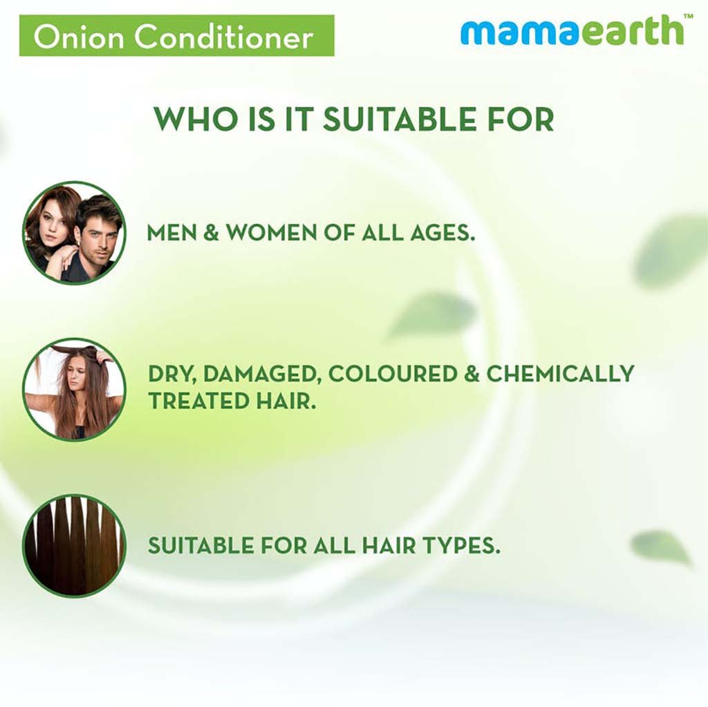 MamaEarth Onion Conditioner for Hair Growth and Hair Fall Control with Onion and Coconut (400 ml) MamaEarth