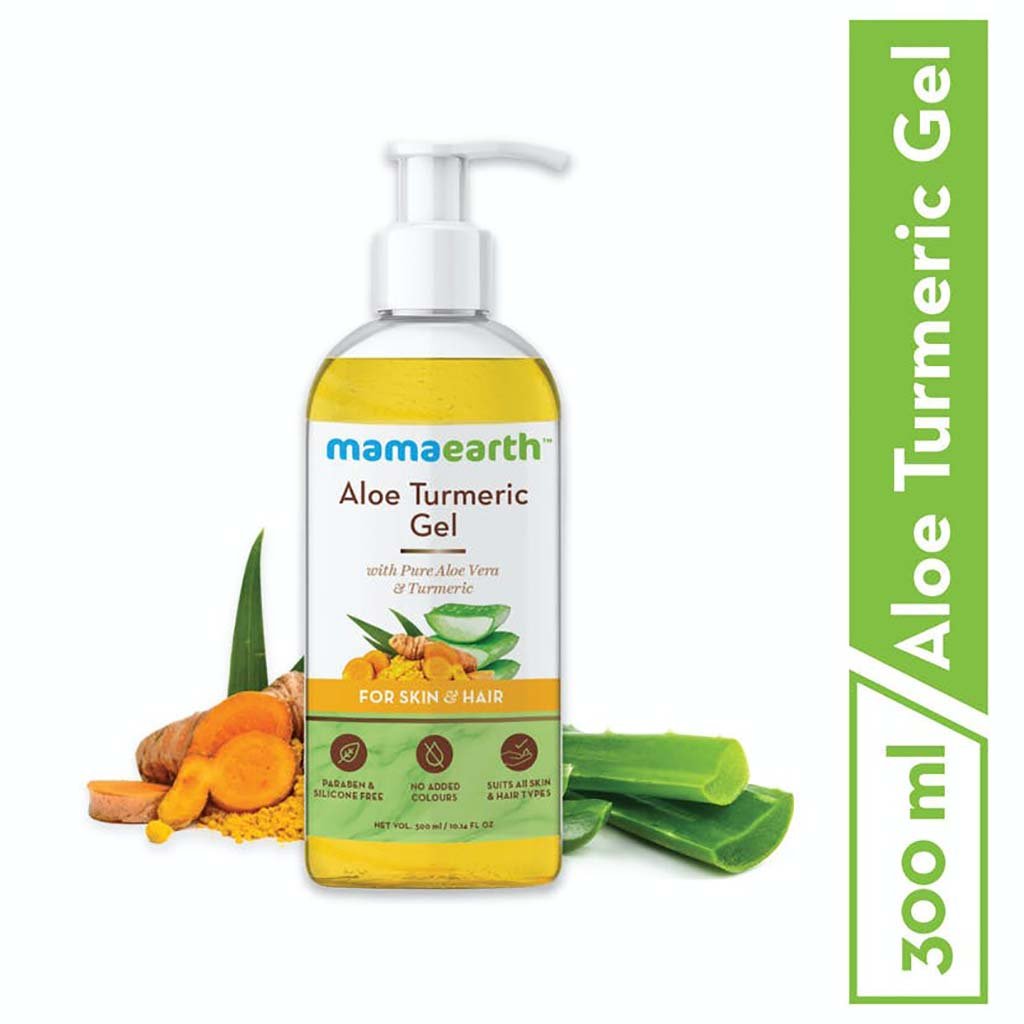 MamaEarth Aloe Turmeric Gel for Skin & Hair (300 ml) MamaEarth