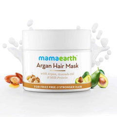 MamaEarth Argan Hair Mask with Argan Avocado Oil and Milk Protein for Frizz free & Stronger Hair (200 ml) MamaEarth