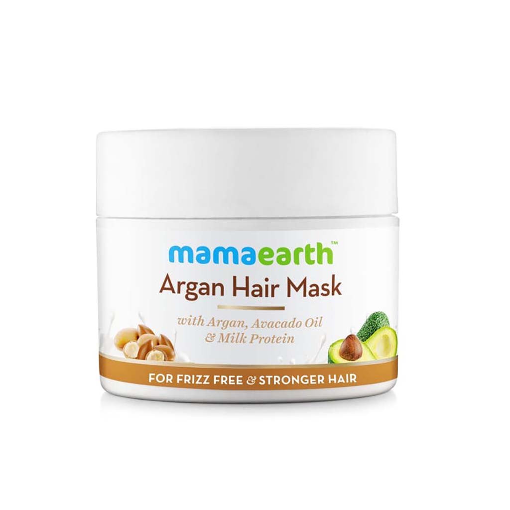 MamaEarth Argan Hair Mask with Argan Avocado Oil and Milk Protein for Frizz free & Stronger Hair (200 ml) MamaEarth