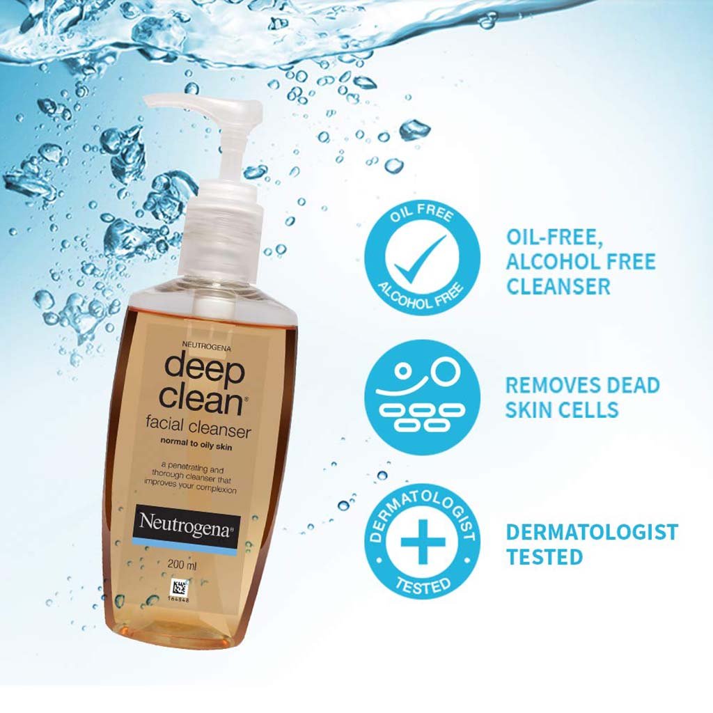 Neutrogena  Deep Clean Facial Cleanser (200 ml) Neutrogena