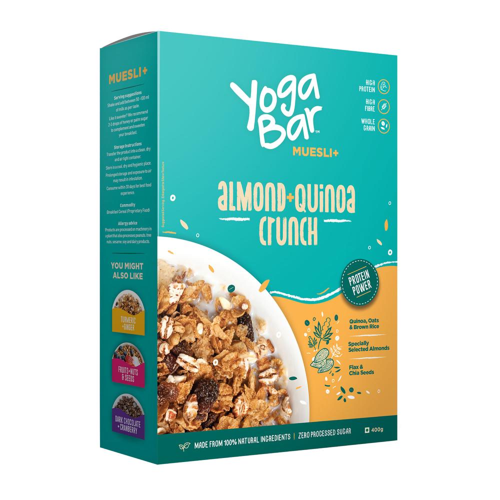 Yoga Bar Almonds + Quinoa Wholegrain Muesli (400 g) Yoga Bar