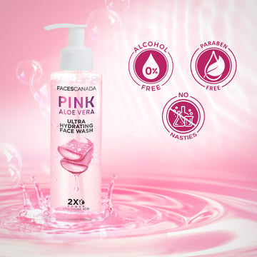 Faces Canada Pink Aloe Vera Ultra Hydrating Face Wash (100ml) Faces Canada