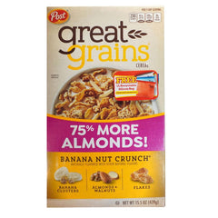 Post Great Grains Cereal Banana Nut Crunch (439g) Post