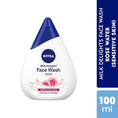 Nivea Milk Delights Rose Water (Sensitive Skin) Face Wash (100 ml) Nivea