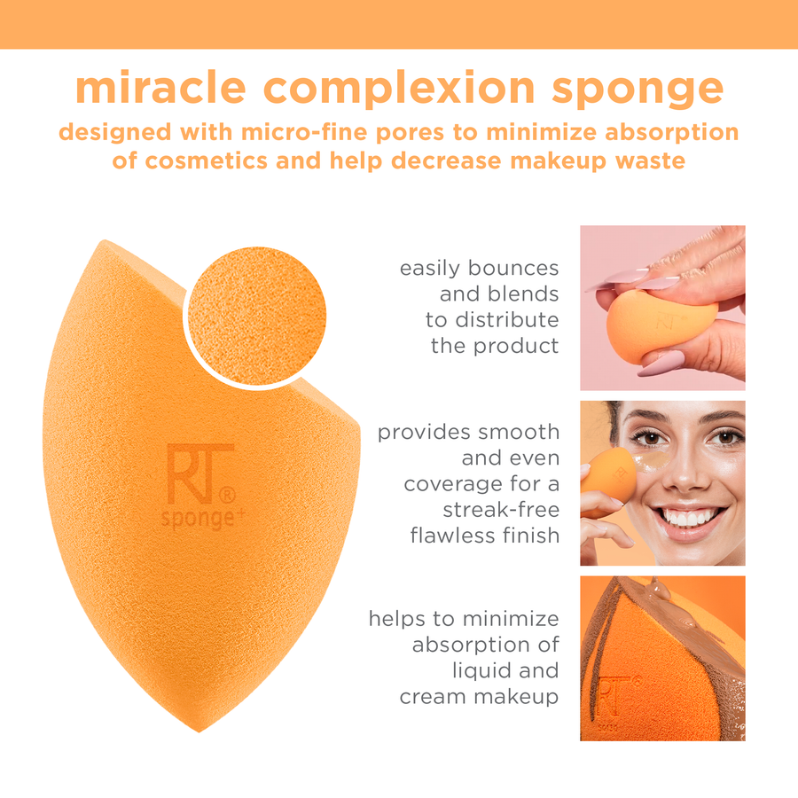Real Techniques Miracle Complexion Sponges, 6 Count Real Techniques