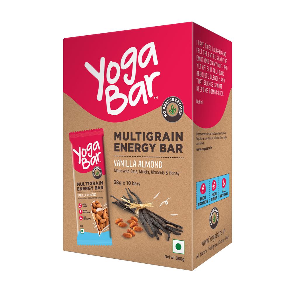 Yoga Bar Vanilla Almond Multigrain Energy Bar (38 g x 6 Bars) Yoga Bar