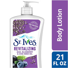 St. Ives Revitalizing Acai Blueberry & Chia Seed Oil Body Lotion (621 ml) St. Ives
