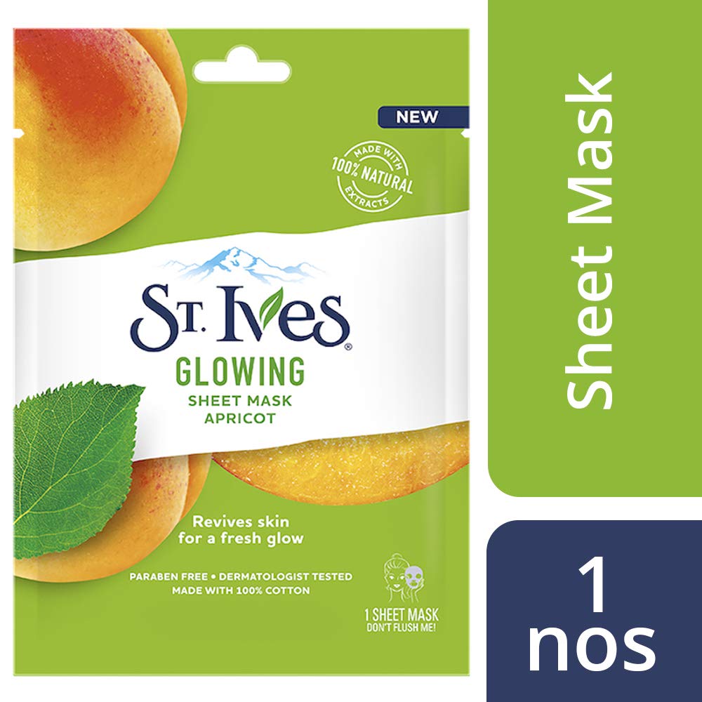 St. Ives Glowing Apricot Sheet Mask (1 pc) St. Ives