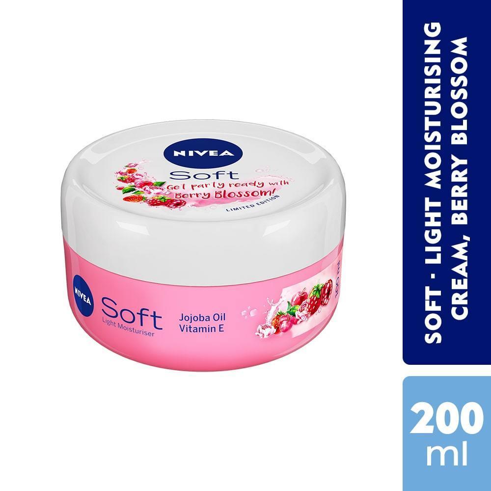 Nivea Soft Berry Blossom Light Moisturising Cream (200 ml) Nivea