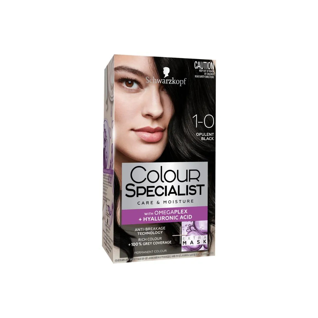 Schwarzkopf Color 1-0 Opulent Black Specialist Care & Moisture Permanent Hair Colour (1n) Schwarzkopf