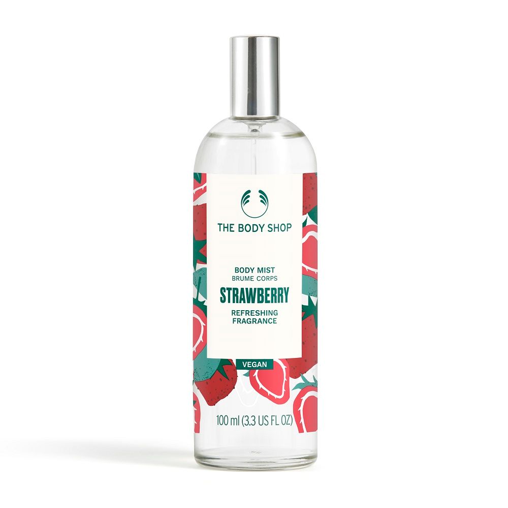 The Body Shop Strawberry Body Mist - For Women (100 ml) The Body Shop
