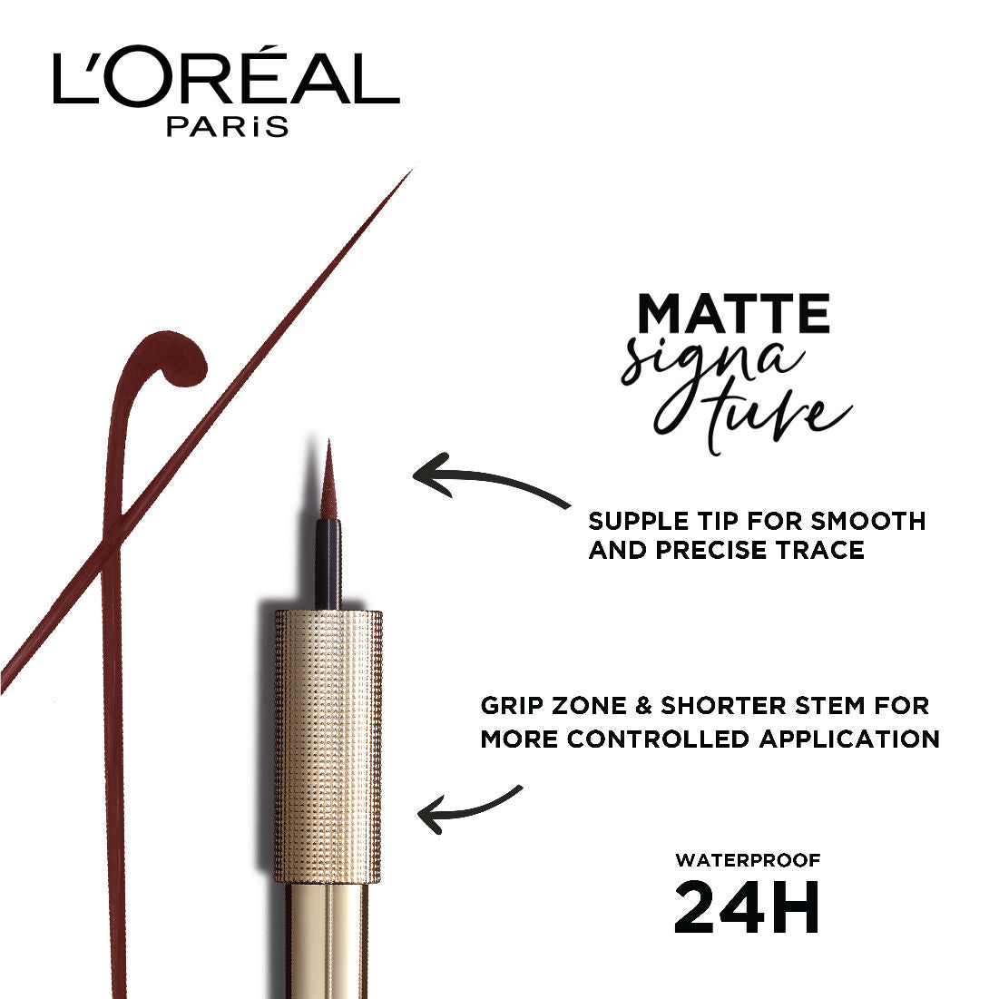 L'oreal Paris Matte Signature Eyeliner (2.5 ml) L'Oréal Paris Makeup