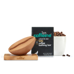 Mcaffeine Naked & Raw Latte Coffee Bathing Bar (100 g) Mcaffeine