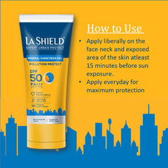 La Shield SPF 50+ Mineral Sunscreen Gel PA+++ UVA - UVB (50 g) La Shield