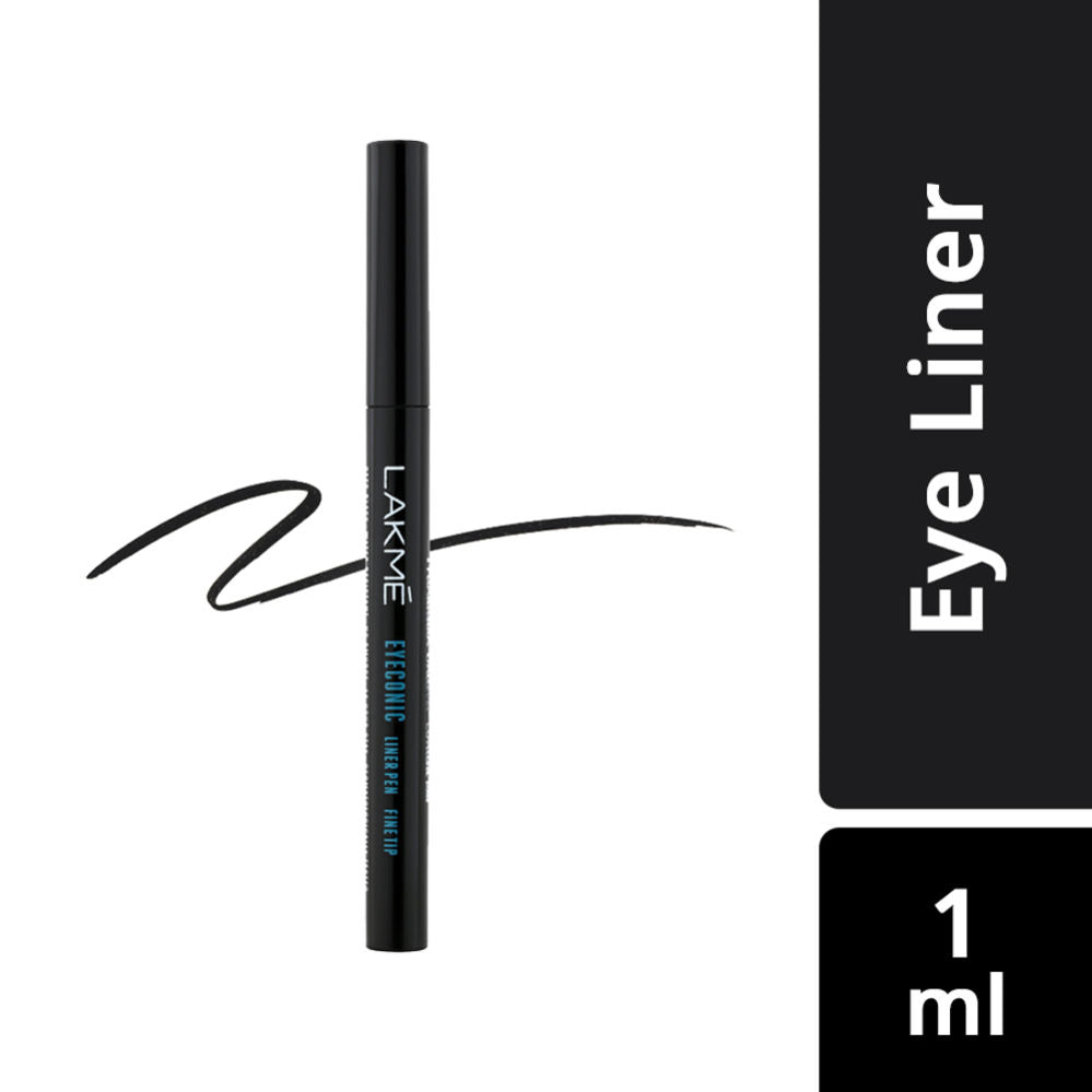 Lakme Eyeconic Liner Pen Fine Tip - Deep Black (1ml) Lakmé