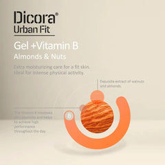 Dicora Urban Fit  Shower Gel Vitamin B ALMONDS & NUTS (400ML) Dicora Urban Fit