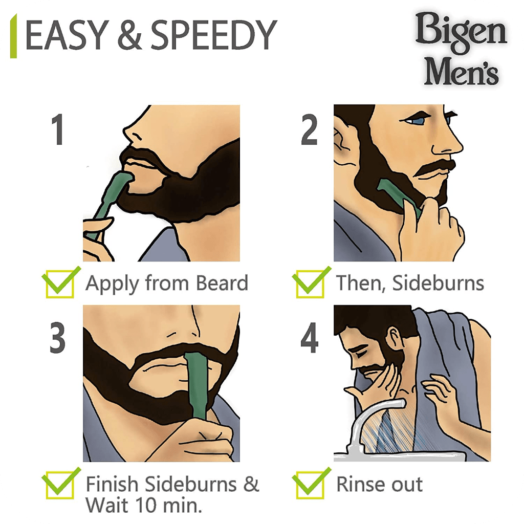 Bigen Men's Beard Color B103 Dark Brown (20 g + 20 g) Bigen