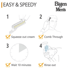 Bigen Men's Speedy Hair Color 101 Natural Black (40 g + 40 g) Bigen