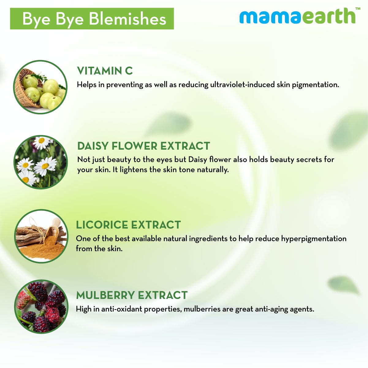 MamaEarth Bye Bye Blemishes Face Cream (30 g) MamaEarth