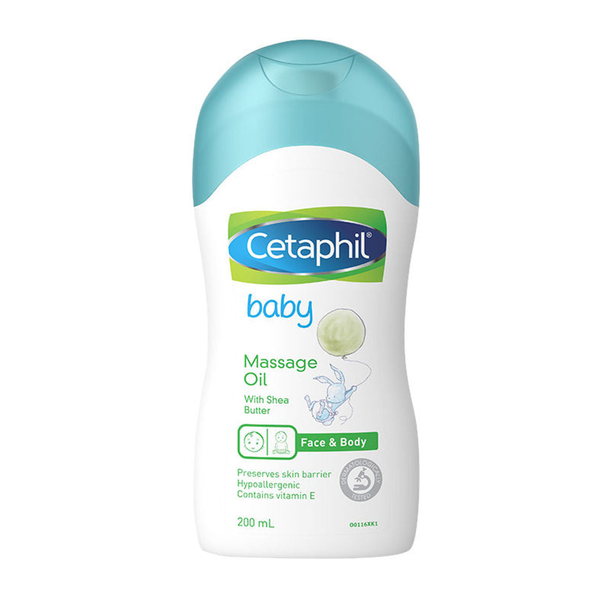 Cetaphil Baby Massage Oil with Shea Butter for Face & Body (200 ml) Cetaphil Baby