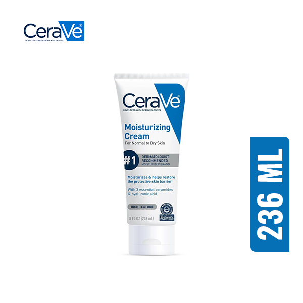 CeraVe Moisturizing Cream For Normal To Dry Skin (236ml) CeraVe