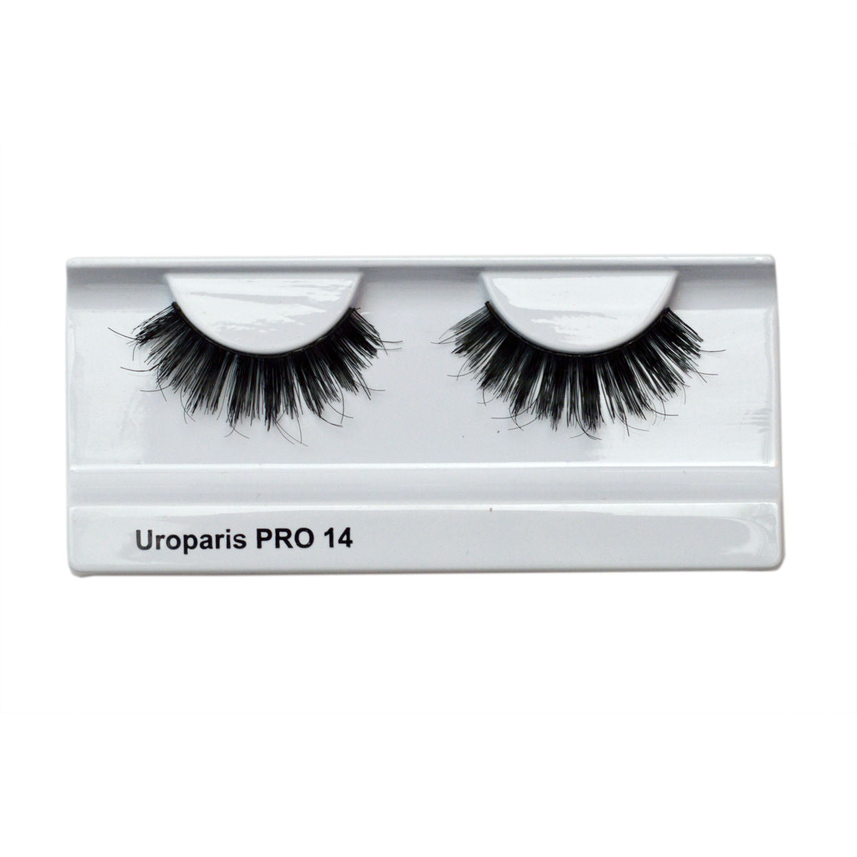 Uroparis Human Hair Eyelashes Pro 14 Black 3 D (1 pair) Uroparis