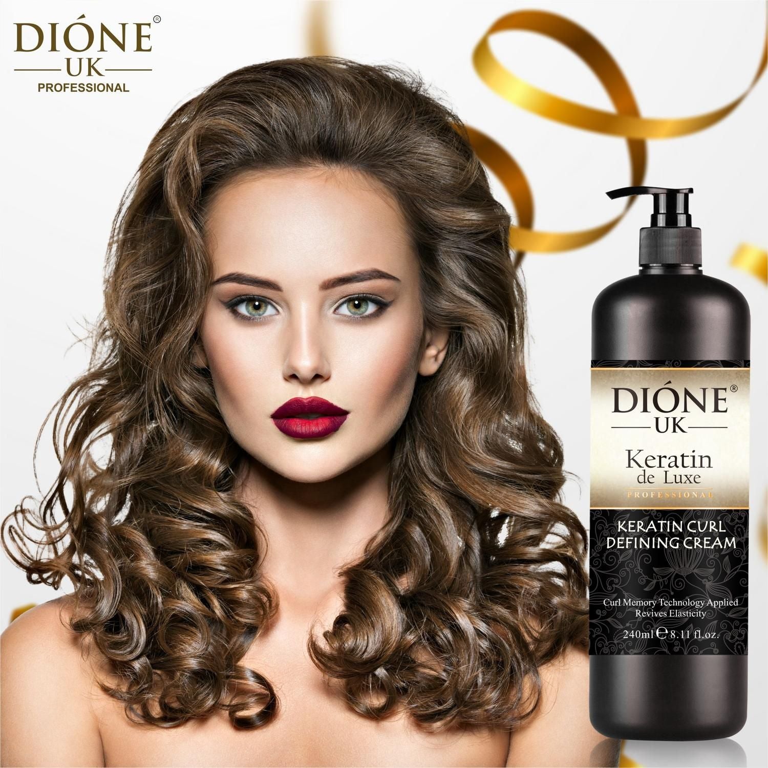 Dione UK Keratin De Luxe Keratin Curl Defining Cream (240 ml) Dione UK