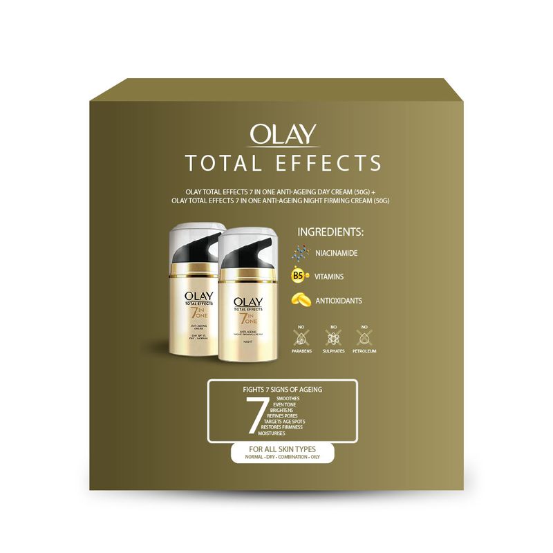 Olay Total Effects Day & Night Cream Slay All Day Pack (100gm) Olay