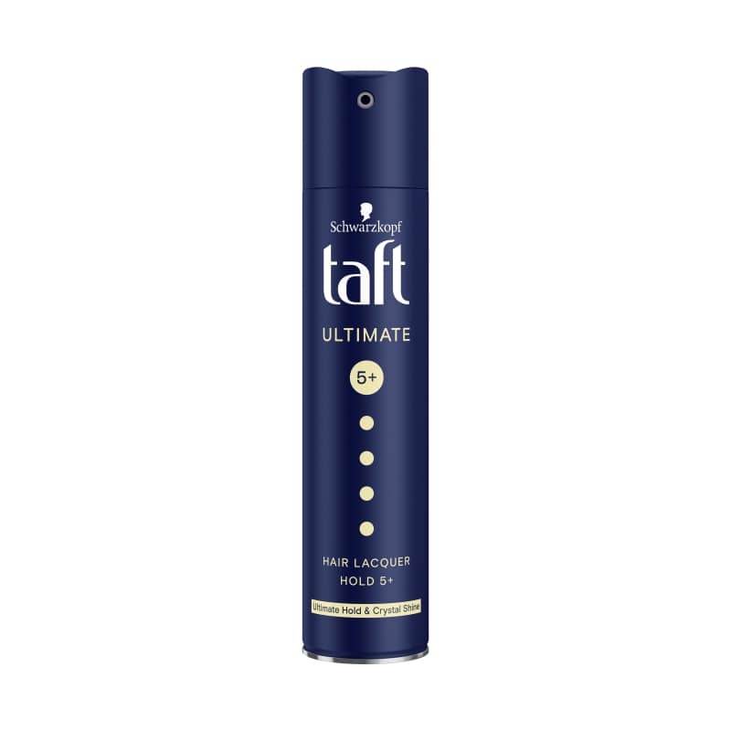 Schwarzkopf Taft Ultimate Hair Lacquer Hold 5+ Ultimate Hold & Crystal Shine (250 ml) Schwarzkopf