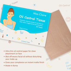 Miss Claire Oil Control Tissue (50Pcs) Miss Claire