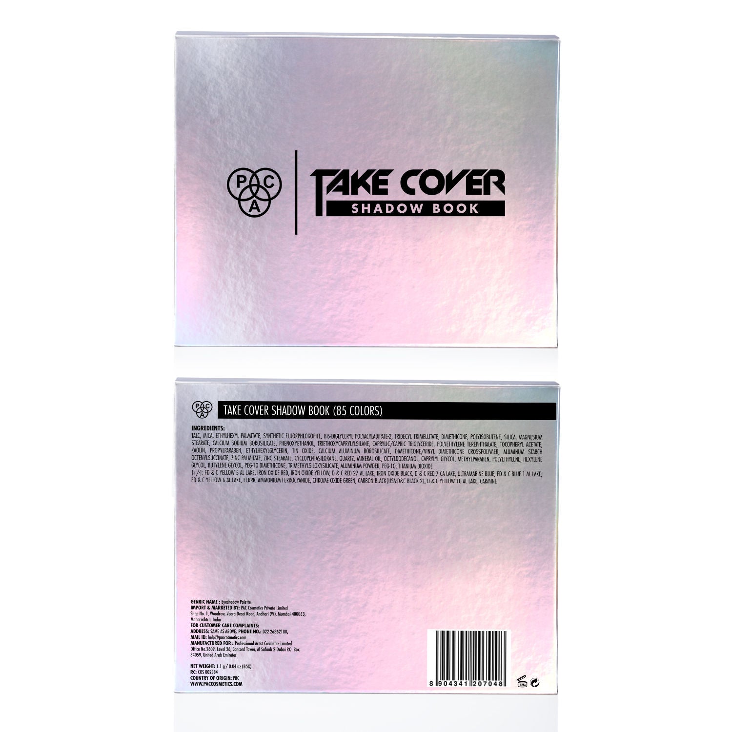 PAC Take Cover Palette Book X85 (1.1g) PAC
