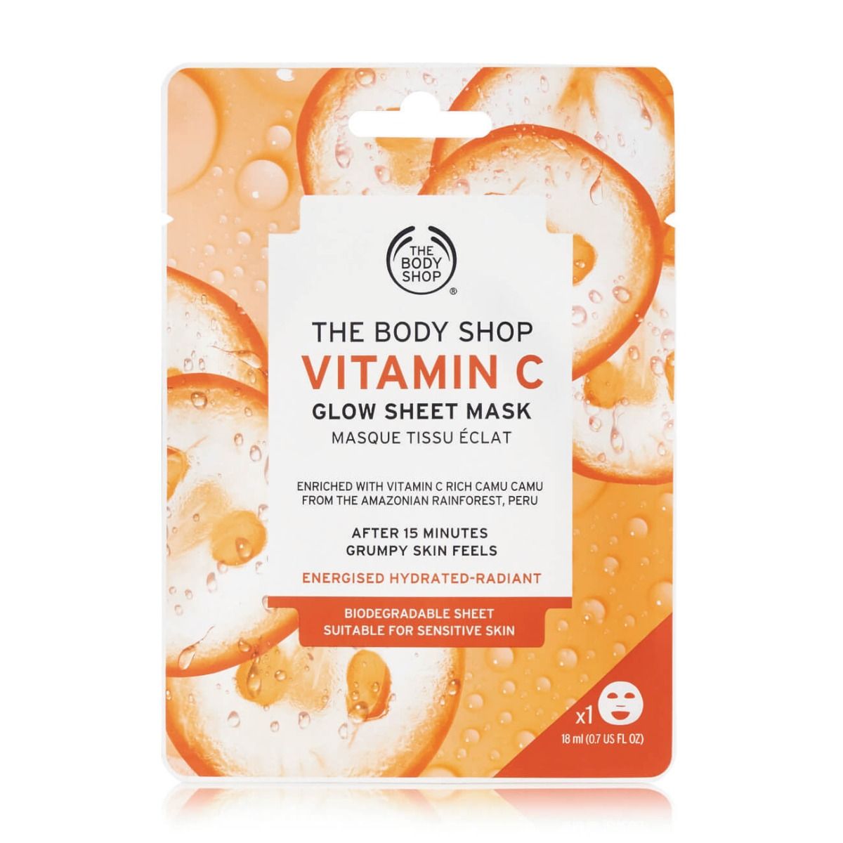 The Body Shop Vitamin C Glow Sheet Mask (18 ml x1) The Body Shop