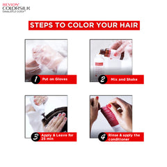 Revlon Colorsilk Hair Color 1N Black (40 ml + 40 ml + 11.8 ml) Revlon