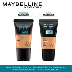 Maybelline New York Fit Me Matte+Poreless Liquid Foundation Tube (18ml) Maybelline New York