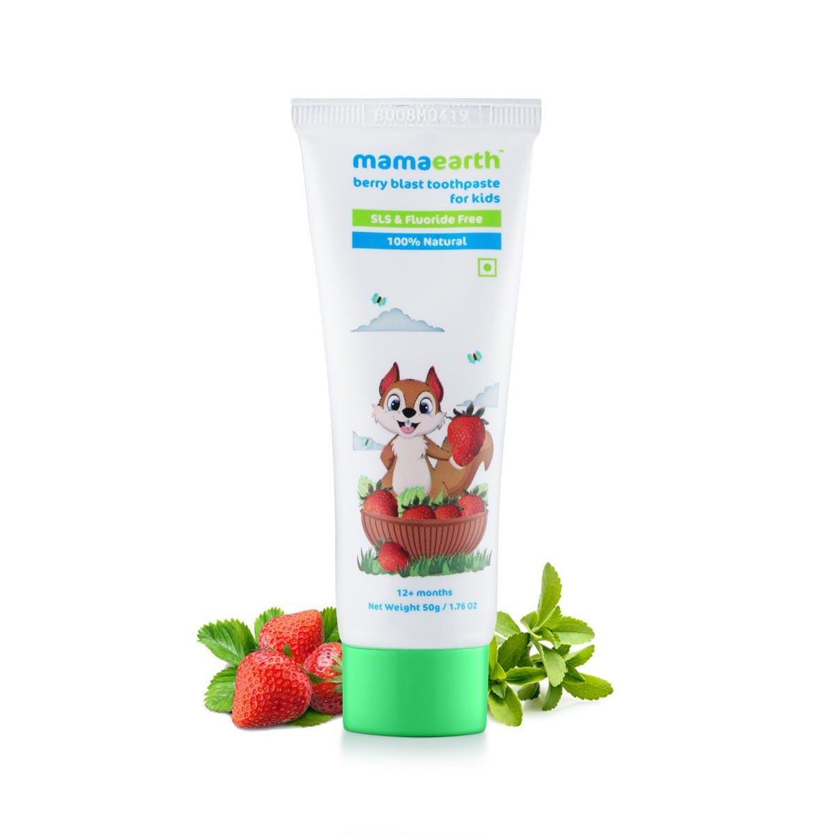 MamaEarth 100% Natural Berry Blast Toothpaste for Kids (50 g) MamaEarth Baby