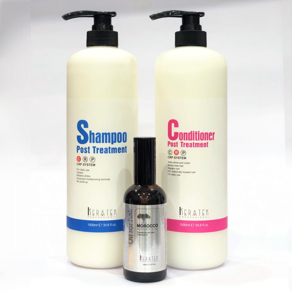 Keratek Professionals Combo - Oil, Shampoo & Conditioner (100 ml + 1000 ml + 1000 ml) Keratek Professional