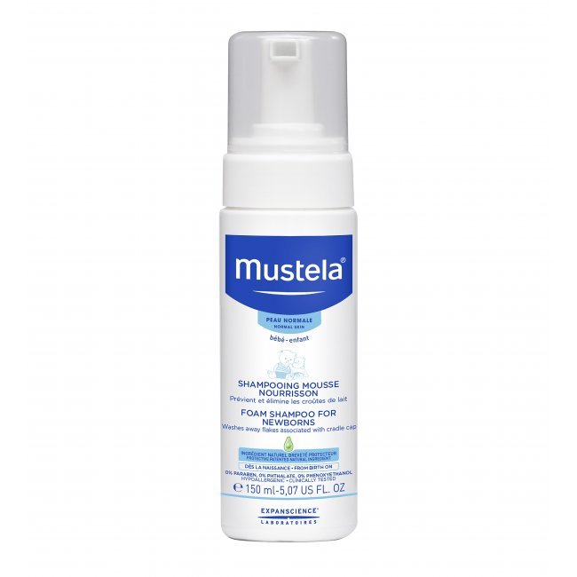 Mustela Foam Shampoo For Newborn (150 ml) Mustela