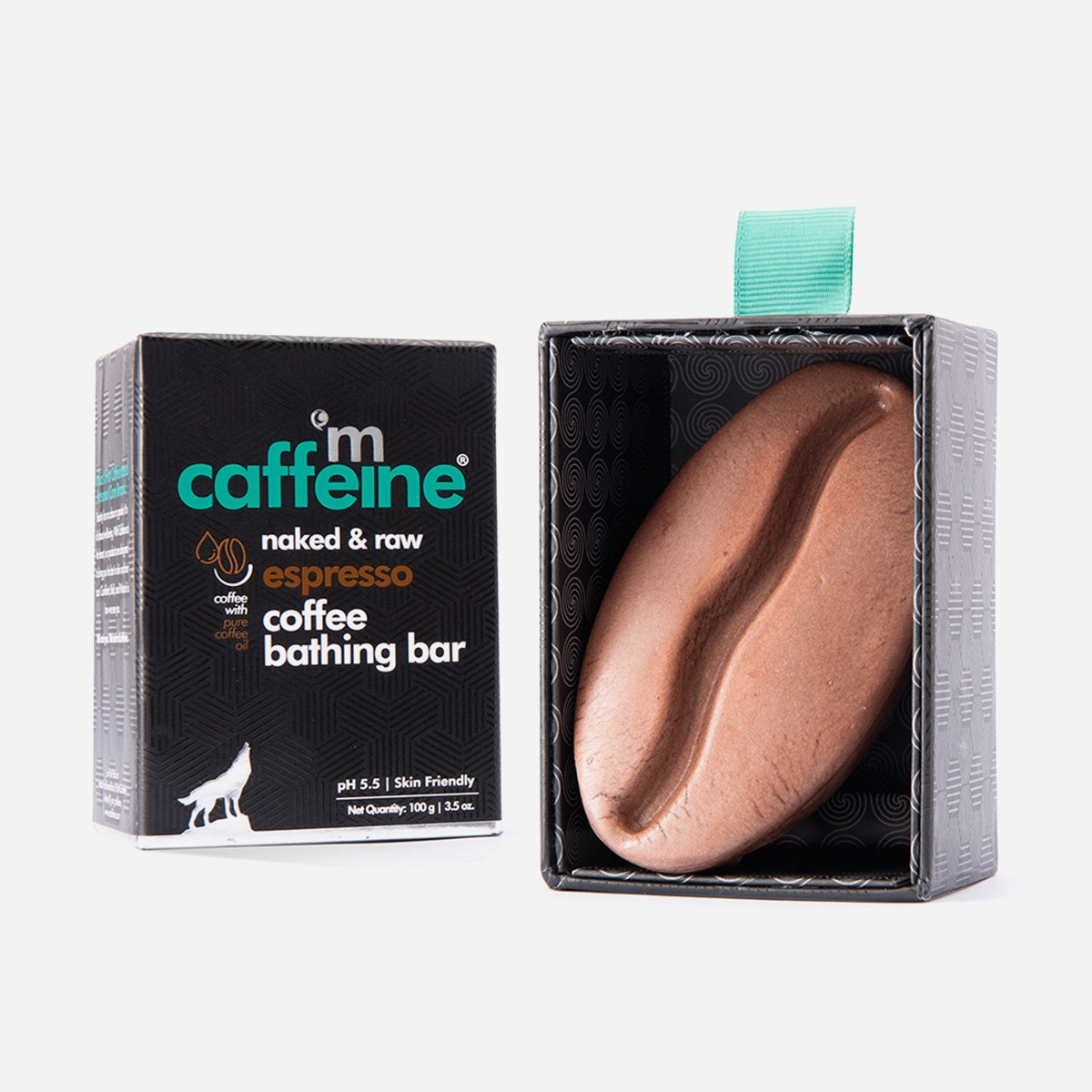 MCaffeine Naked & Raw Espresso Coffee Bathing Bar (100 g) Mcaffeine