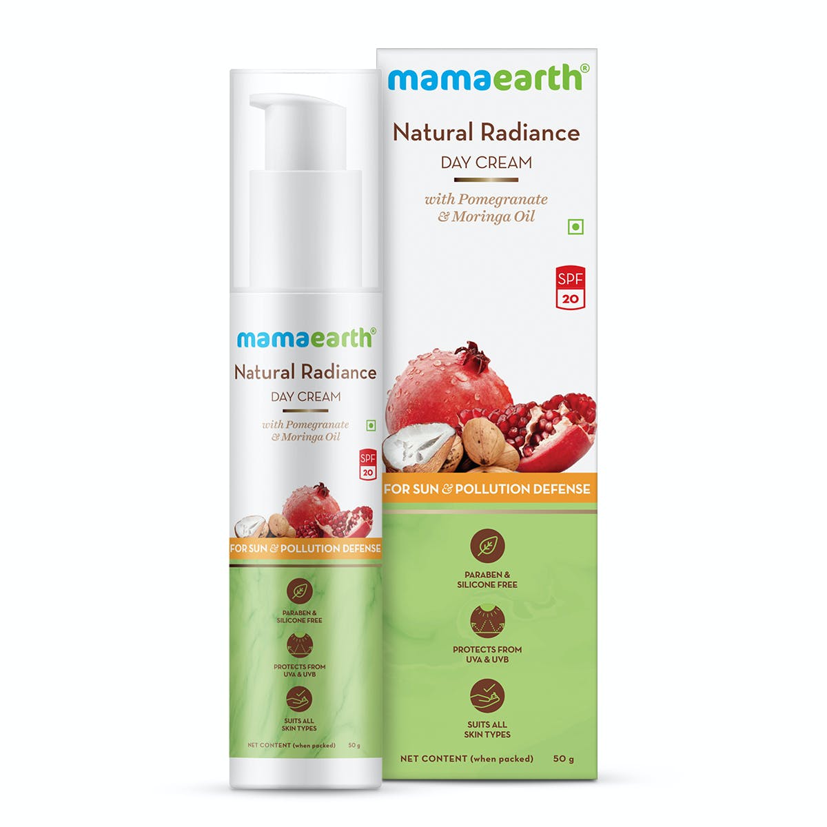 MamaEarth Natural Radiance Day Cream (50 g) MamaEarth