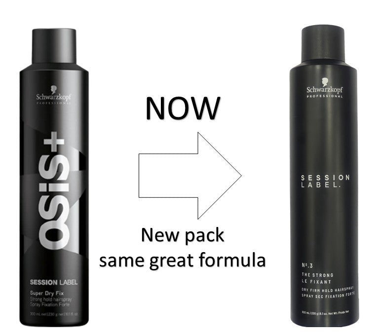 OSiS+ Session Label Strong Hold Spray - Super Dry Fix - Schwarzkopf Professional (300 ml) Schwarzkopf Professional