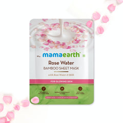 MamaEarth Rose Water Bamboo Sheet Mask (25 g) MamaEarth