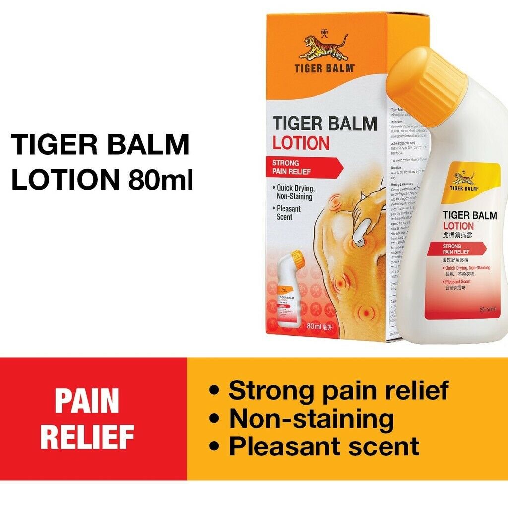 Tiger Balm Lotion Strong Pain Relief (80 ml) Tiger Balm