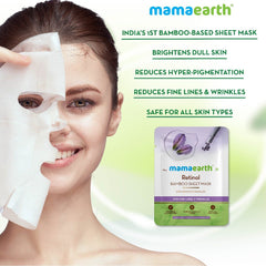 MamaEarth Retinol Bamboo Sheet Mask (25 g) MamaEarth