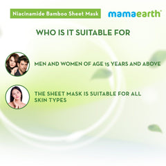MamaEarth Niacinamide Bamboo Sheet Mask (25 g) MamaEarth
