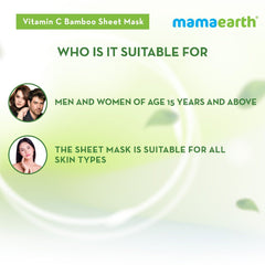 MamaEarth Vitamin C Bamboo Sheet Mask (25 g) MamaEarth