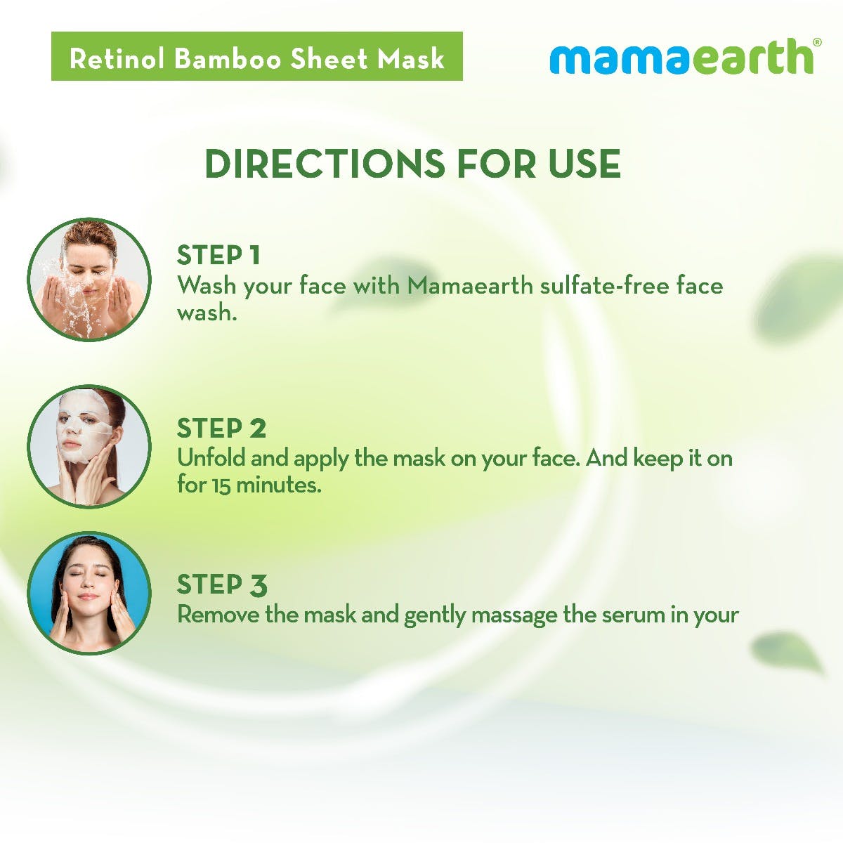 MamaEarth Retinol Bamboo Sheet Mask (25 g) MamaEarth